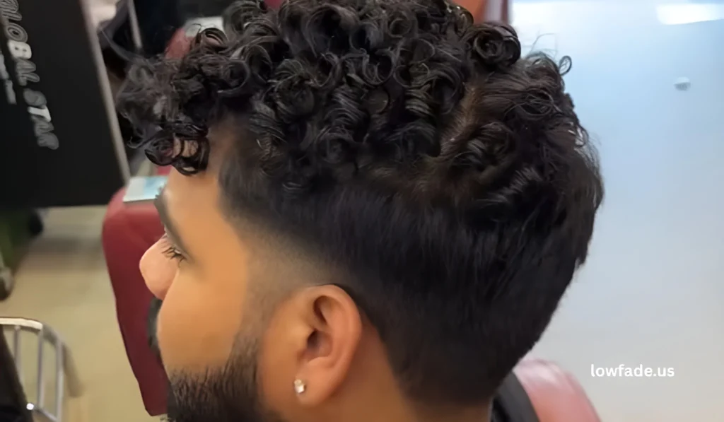 Low taper fade mullet straight hair