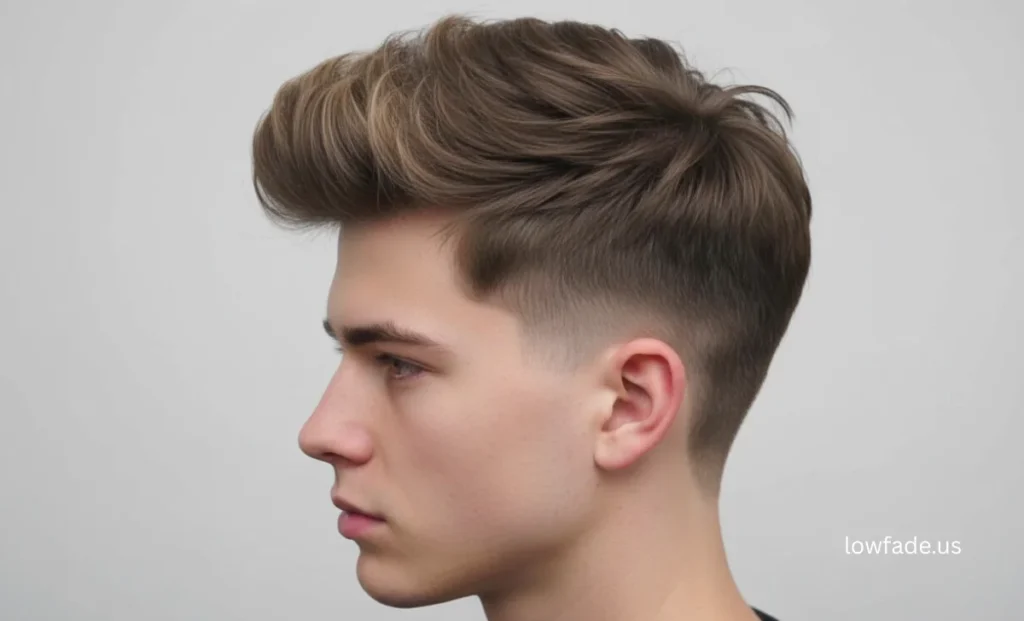 afro blowout low taper fade curly hair