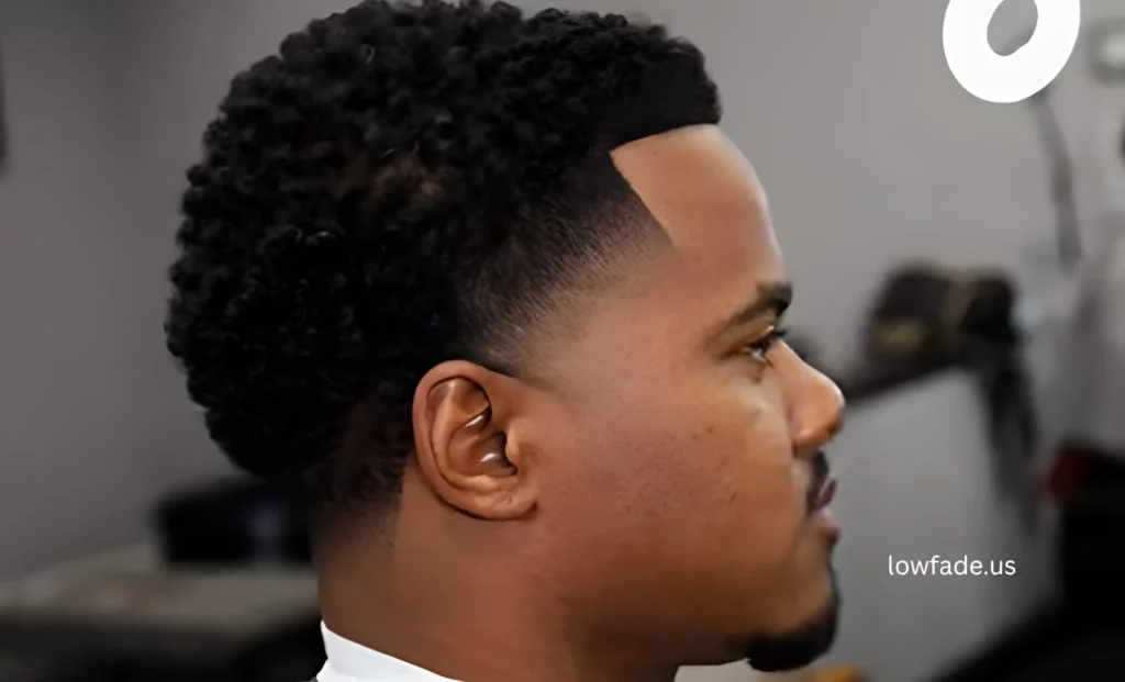 afro taper fade low
