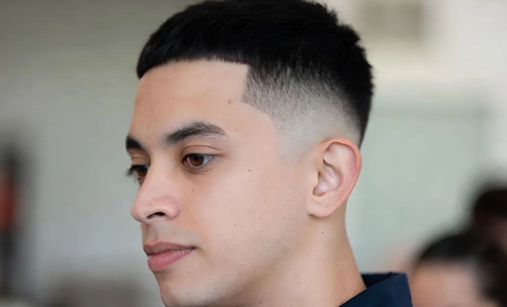 buzz cut low taper fade