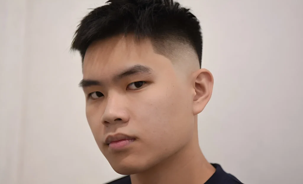 buzz cut low taper fade short hair