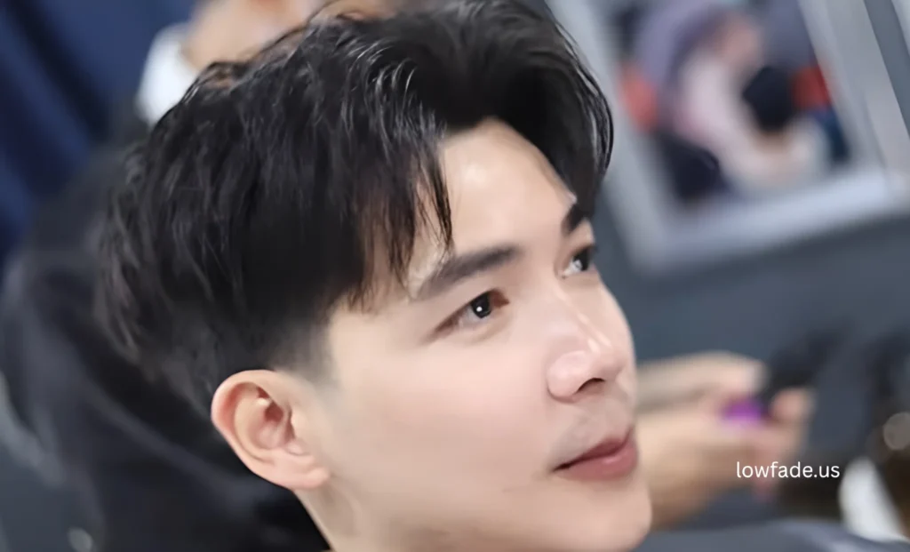 edgar cut low taper fade fluffy hair