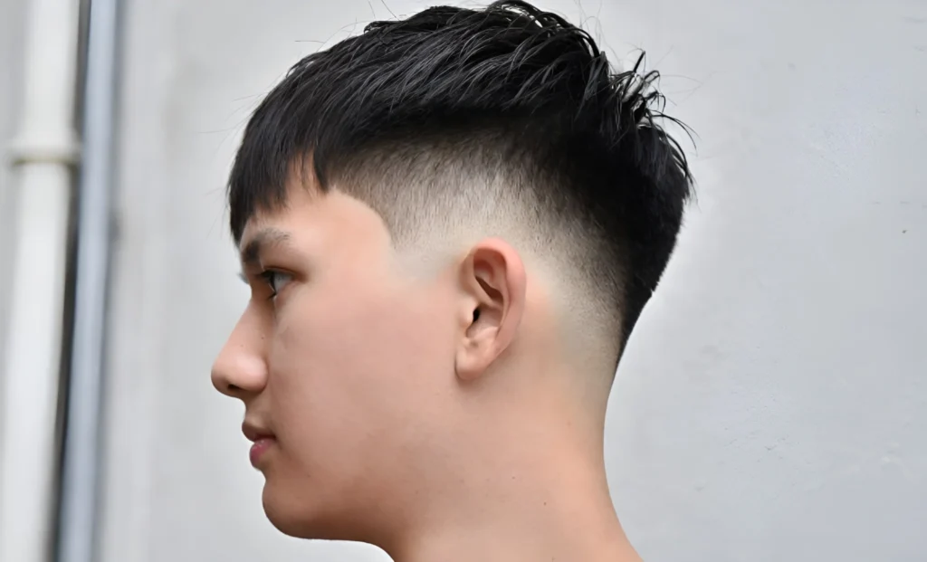 hair cut short low taper fade black male
