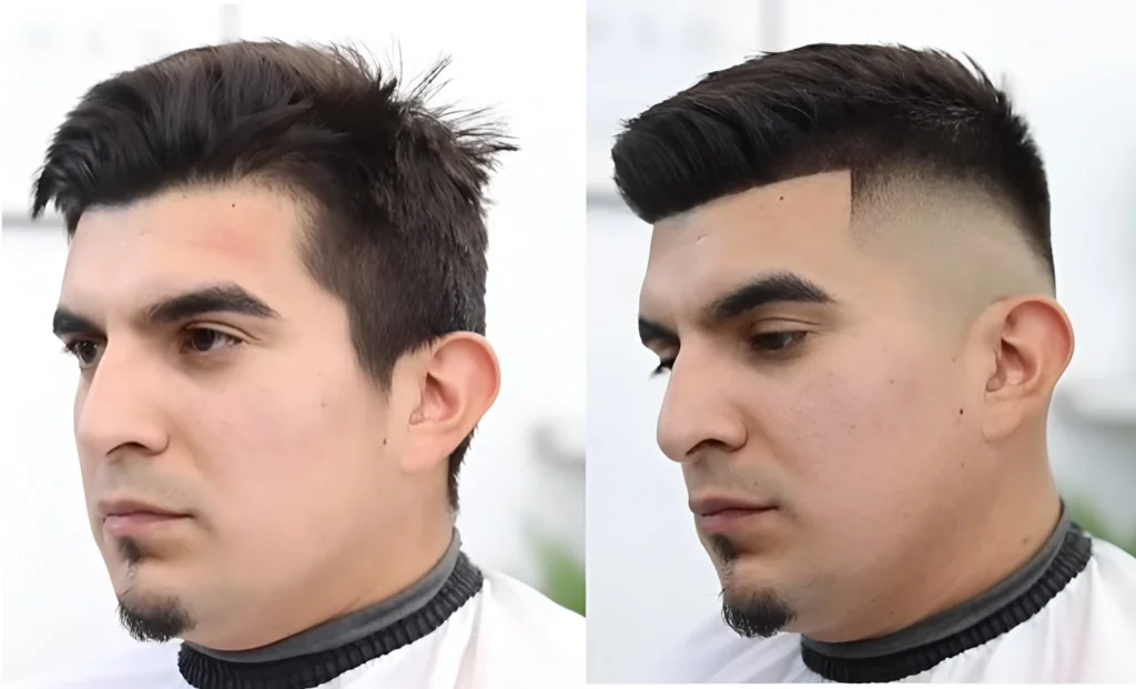 low fade taper hairstyle