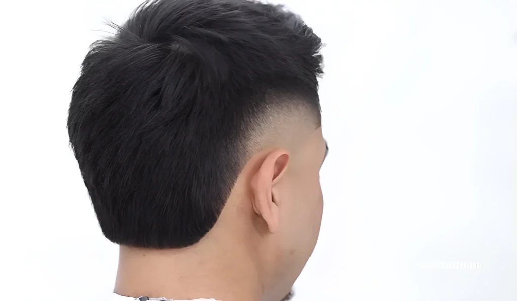 low taper fade haircut straight hair