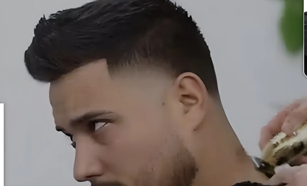 low taper fade hairstyle men