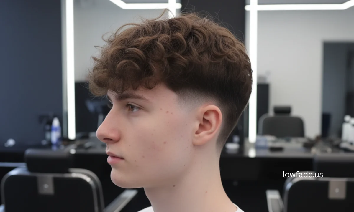 low taper fade long hair