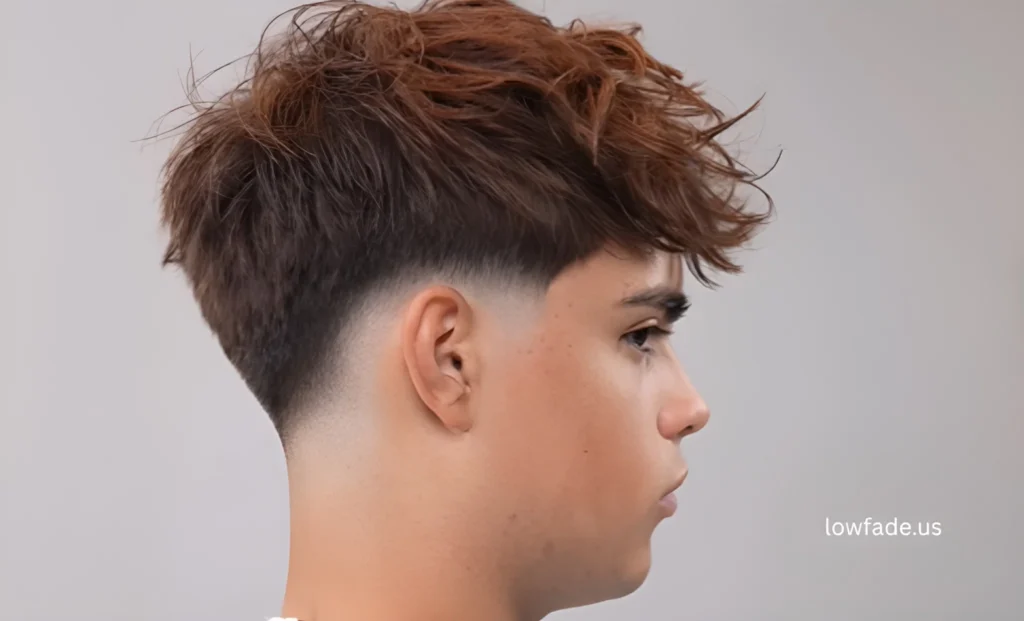 low taper fade mullet kids