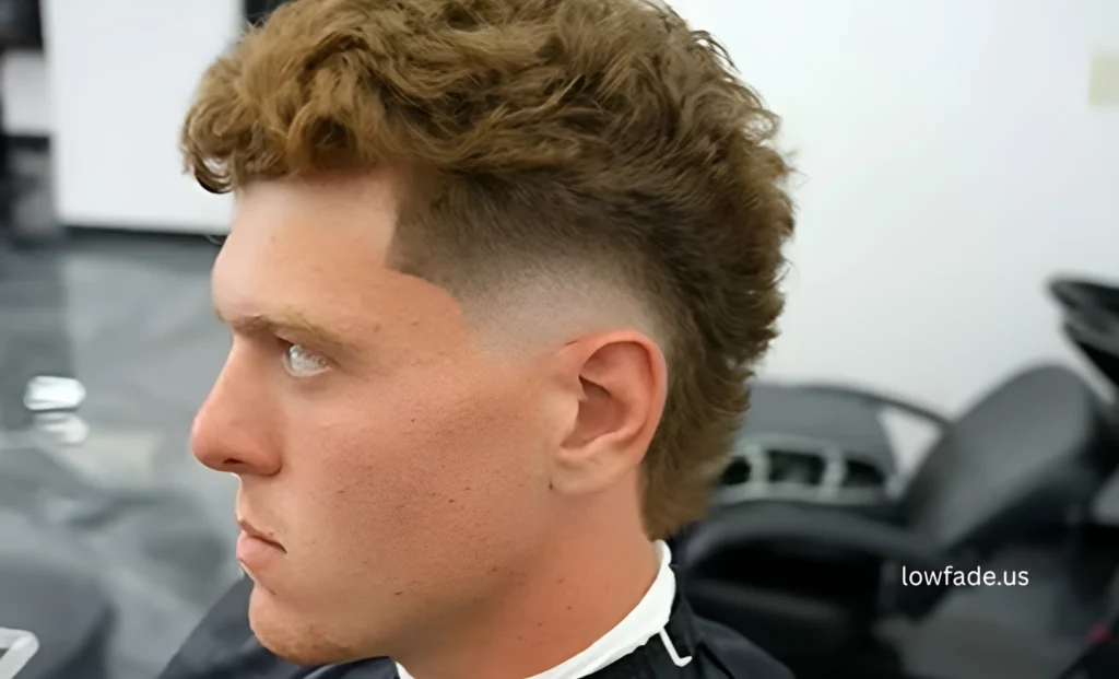 low taper fade mullet men