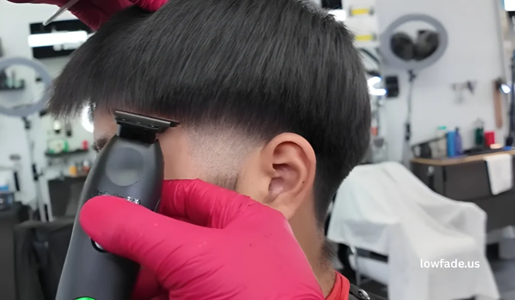 low taper fade mullet straight hair