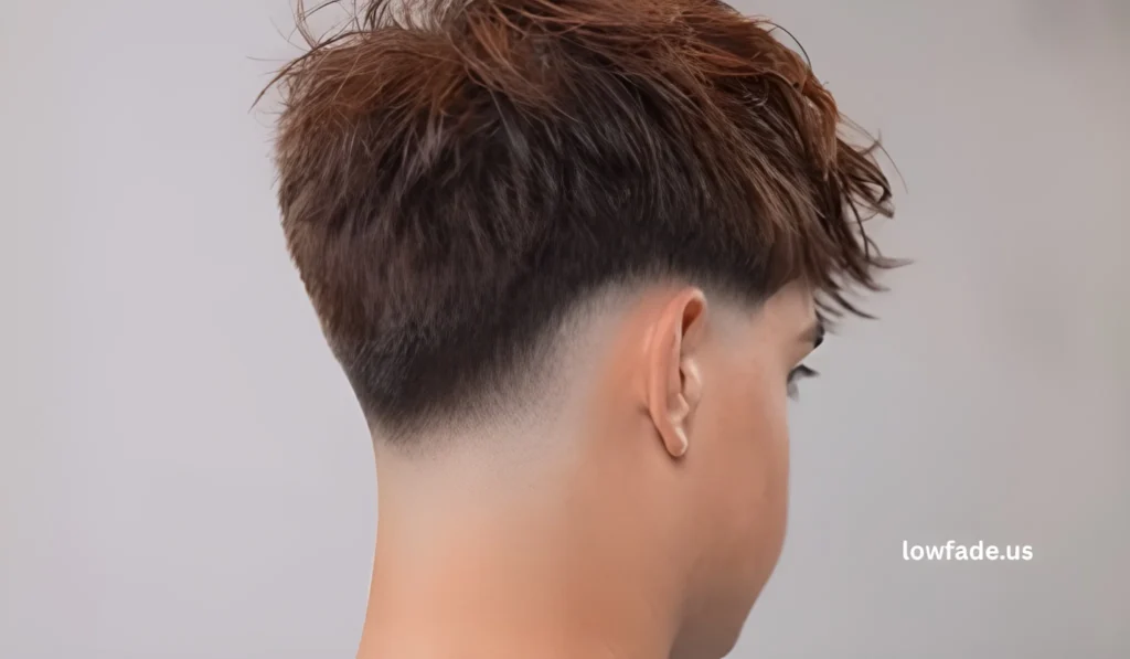 low taper fade on curly hair