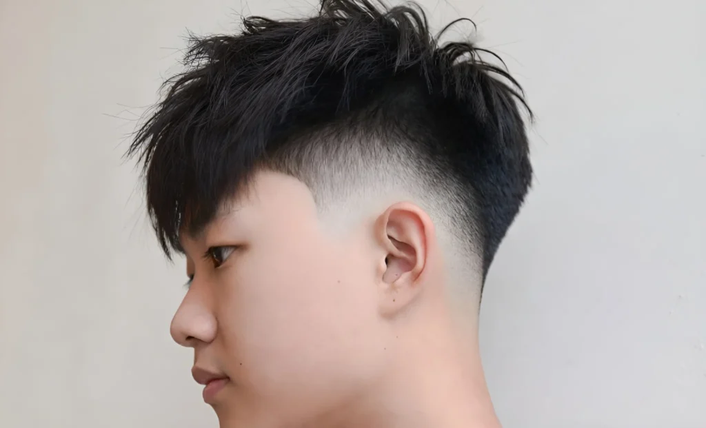low taper fade short hair black