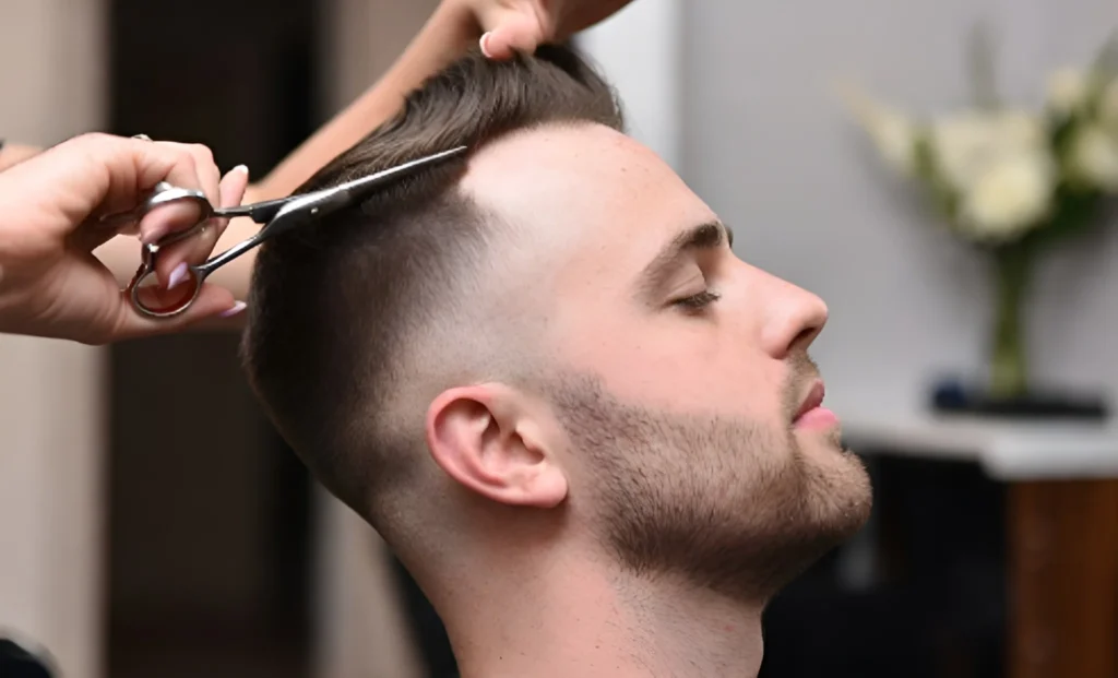 low taper fade short wavy hair