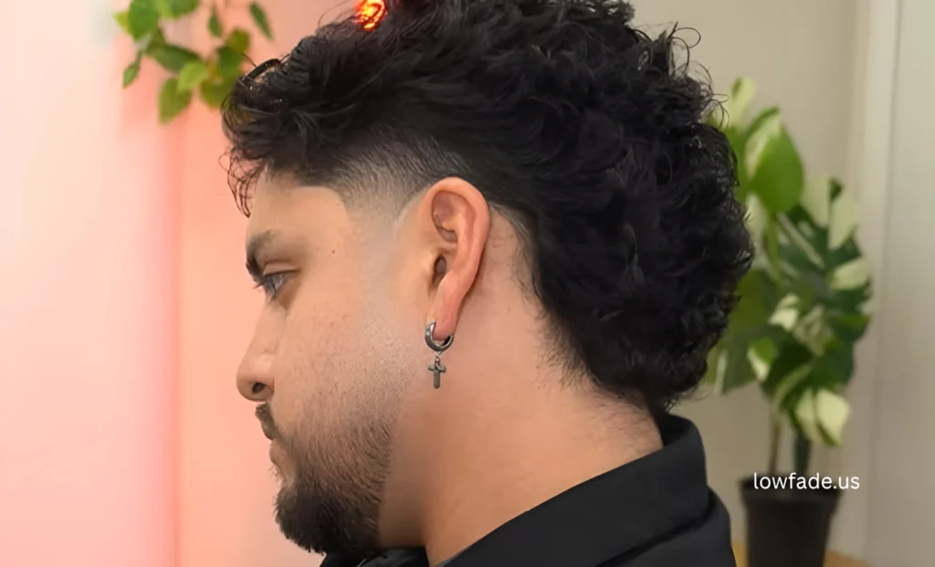 mid taper fade mullet