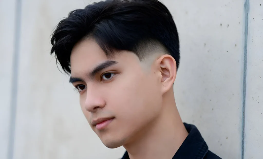 short hair low taper fade black