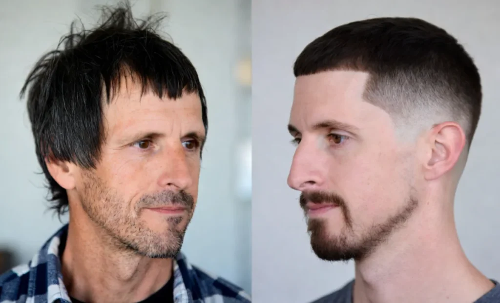 Drop Fade Buzz Cut Haircut