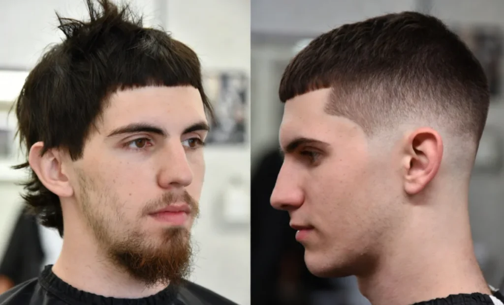 Drop Fade Comb Over Haircut