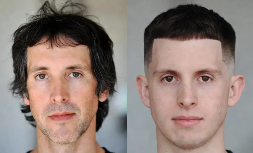 Drop Fade Fringe Haircut