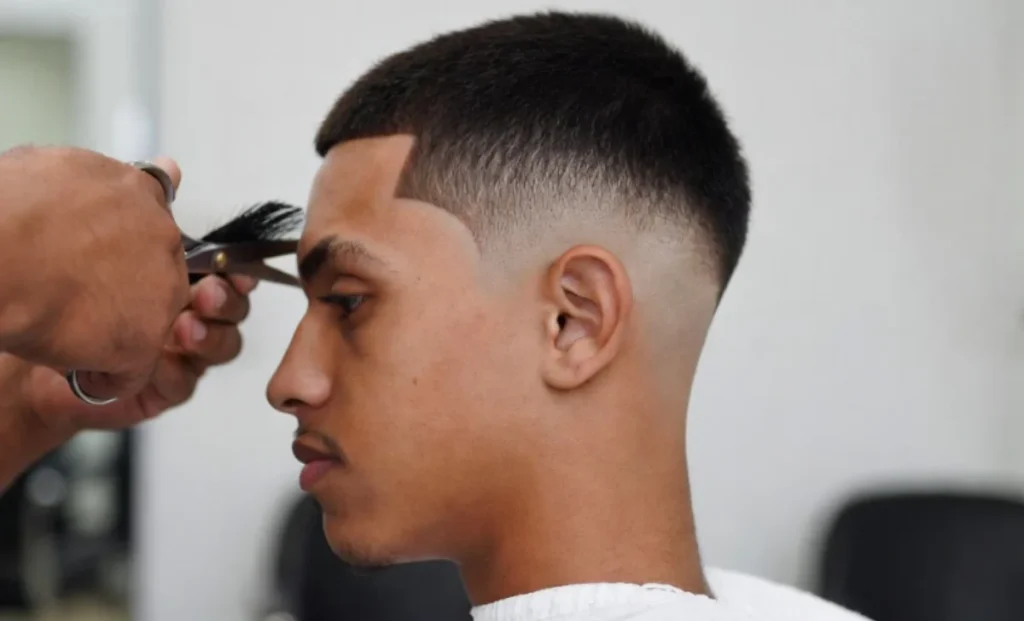 Drop Fade Haircut Black Male