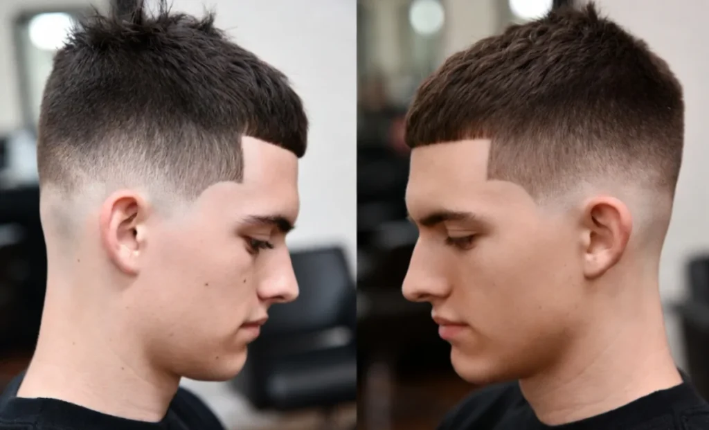 Drop Fade Haircut Curly Hairs