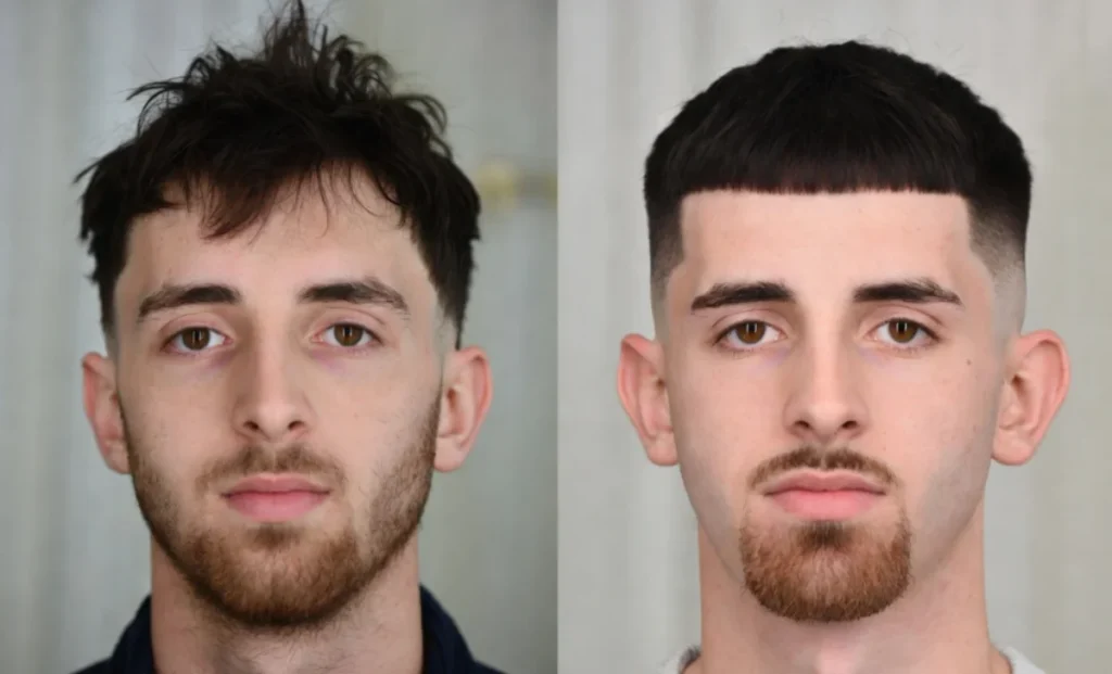 Edgar Haircut Drop Fade