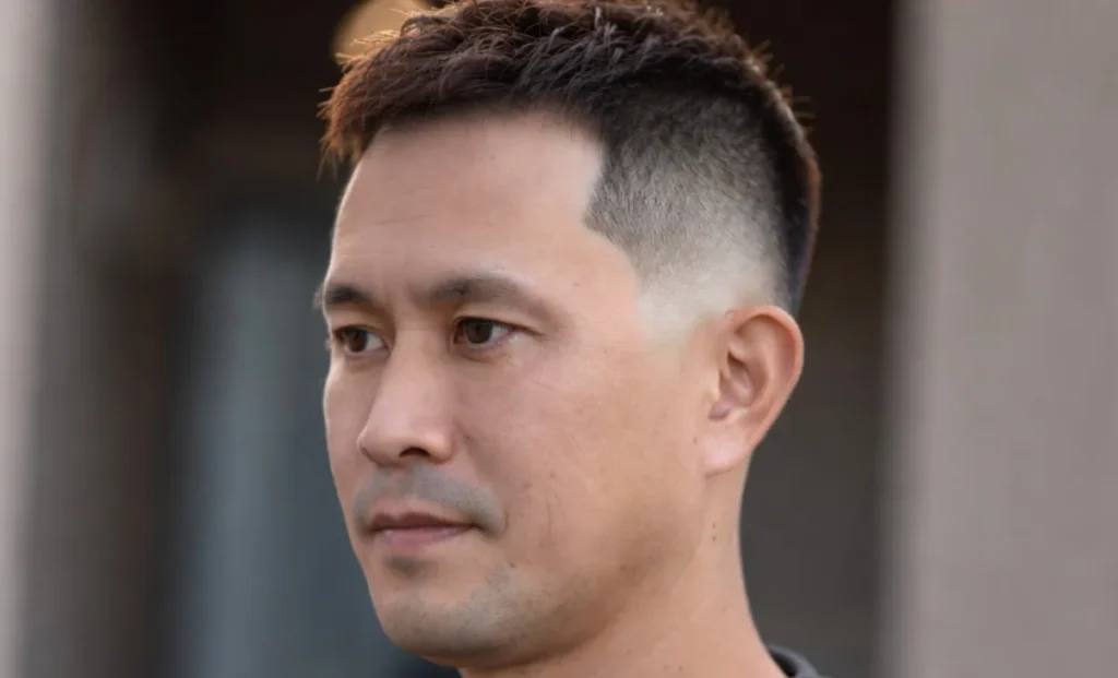 low drop fade curly hair