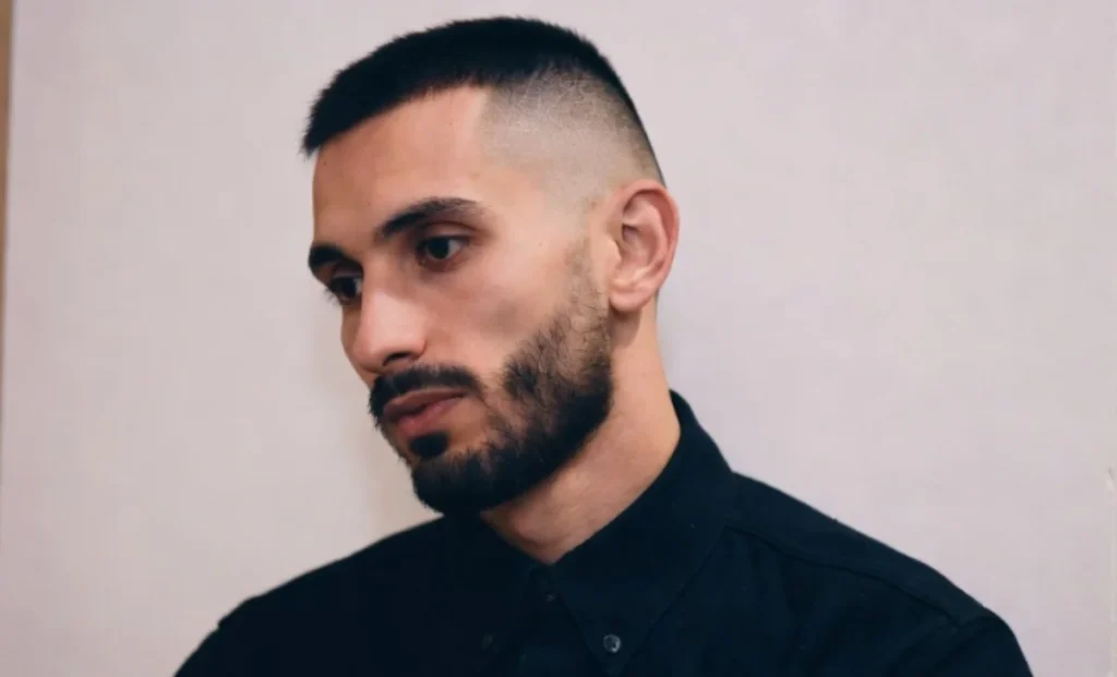 low fade v cut haircut