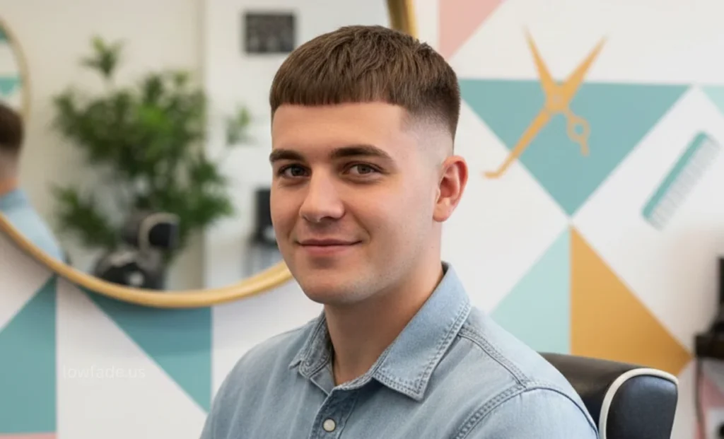 french crop low fade Face Shape