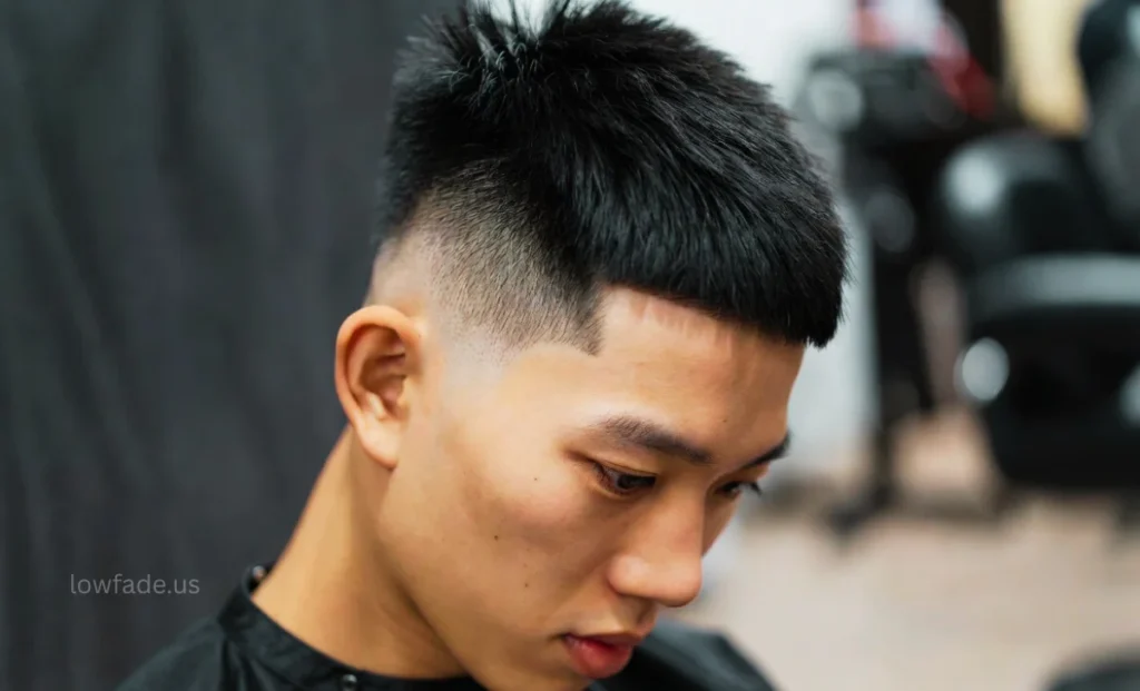 modern low fade french crop